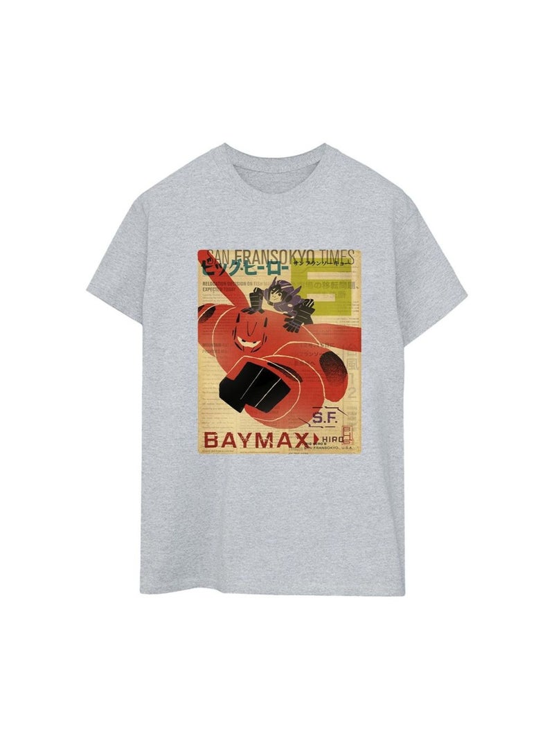 Disney - T-shirt BIG HERO Gris chiné - Kiabi