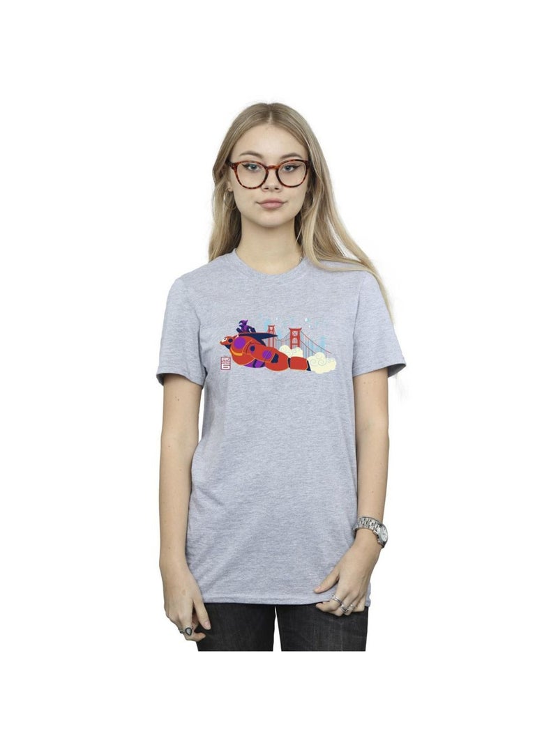 Disney - T-shirt BIG HERO Gris chiné - Kiabi