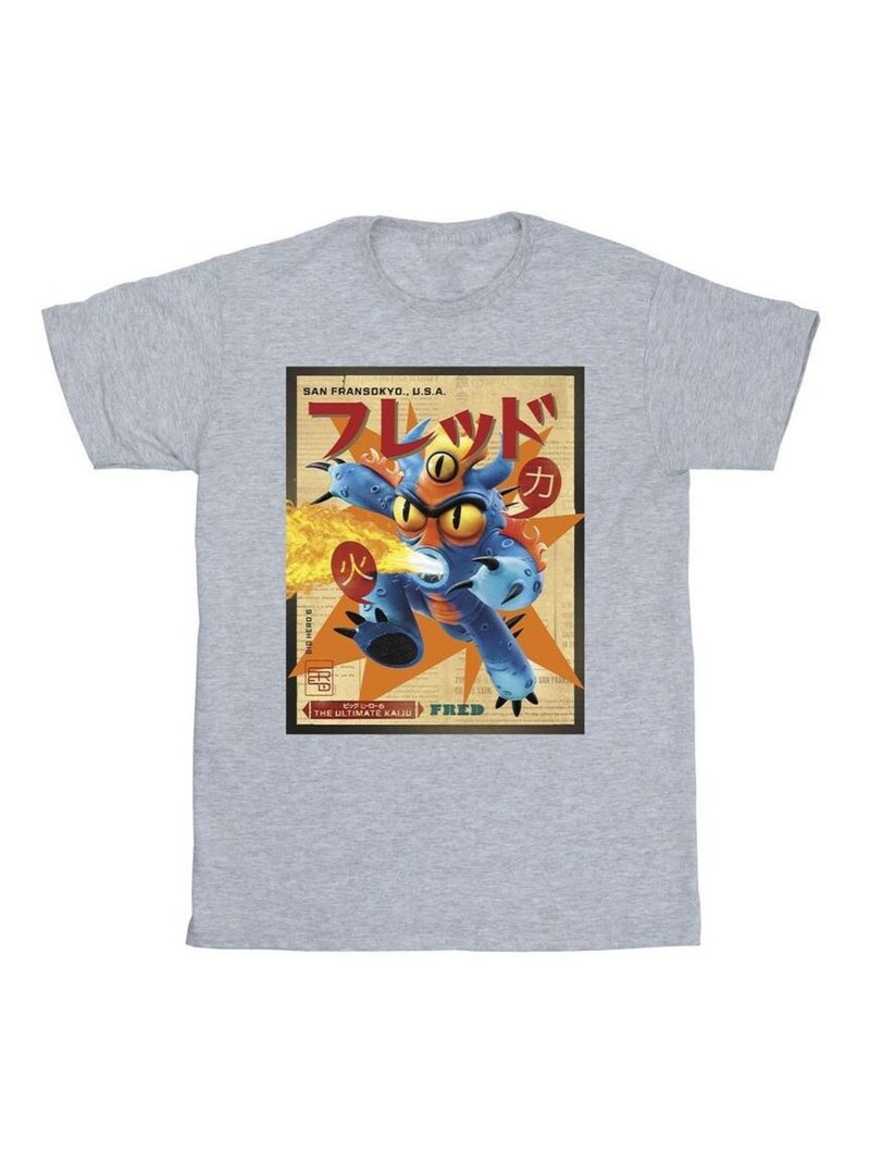 Disney - T-shirt BIG HERO Gris chiné - Kiabi
