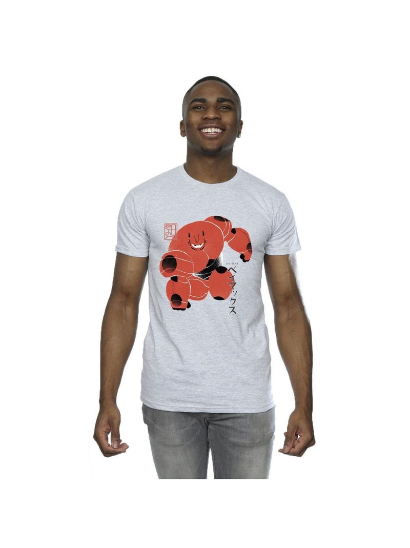 Disney - T-shirt BIG HERO Gris chiné - Kiabi