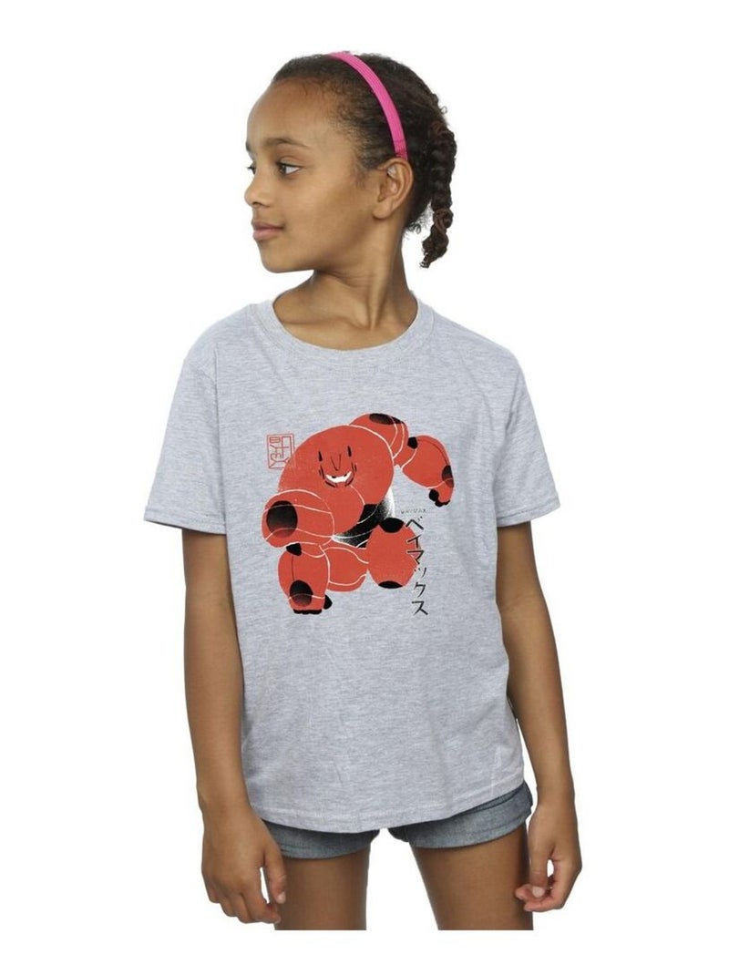 Disney - T-shirt BIG HERO Gris chiné - Kiabi