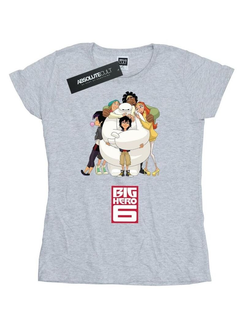 Disney - T-shirt BIG HERO Gris chiné - Kiabi