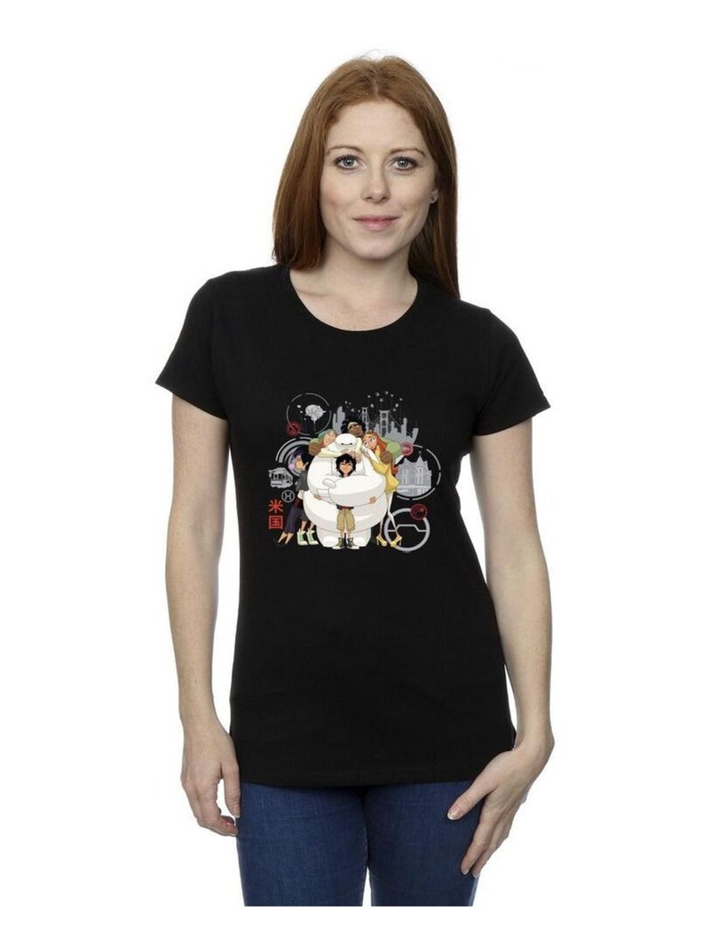 Disney - T-shirt BIG HERO Gris chiné - Kiabi