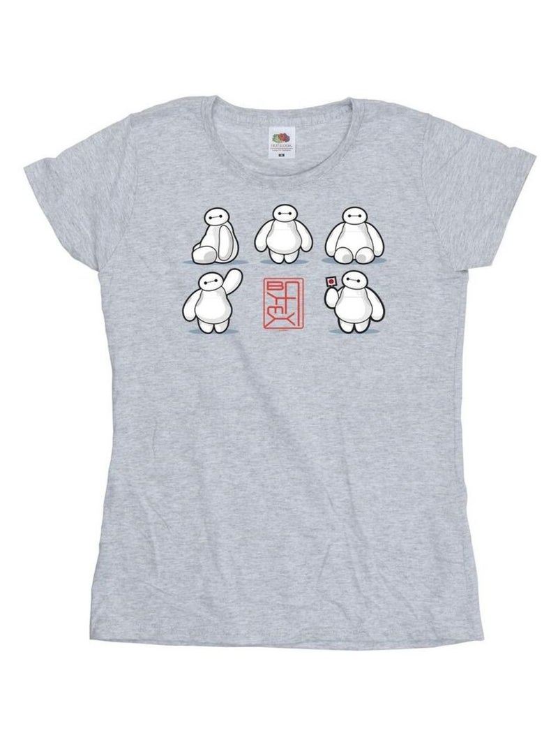 Disney - T-shirt BIG HERO Gris chiné - Kiabi