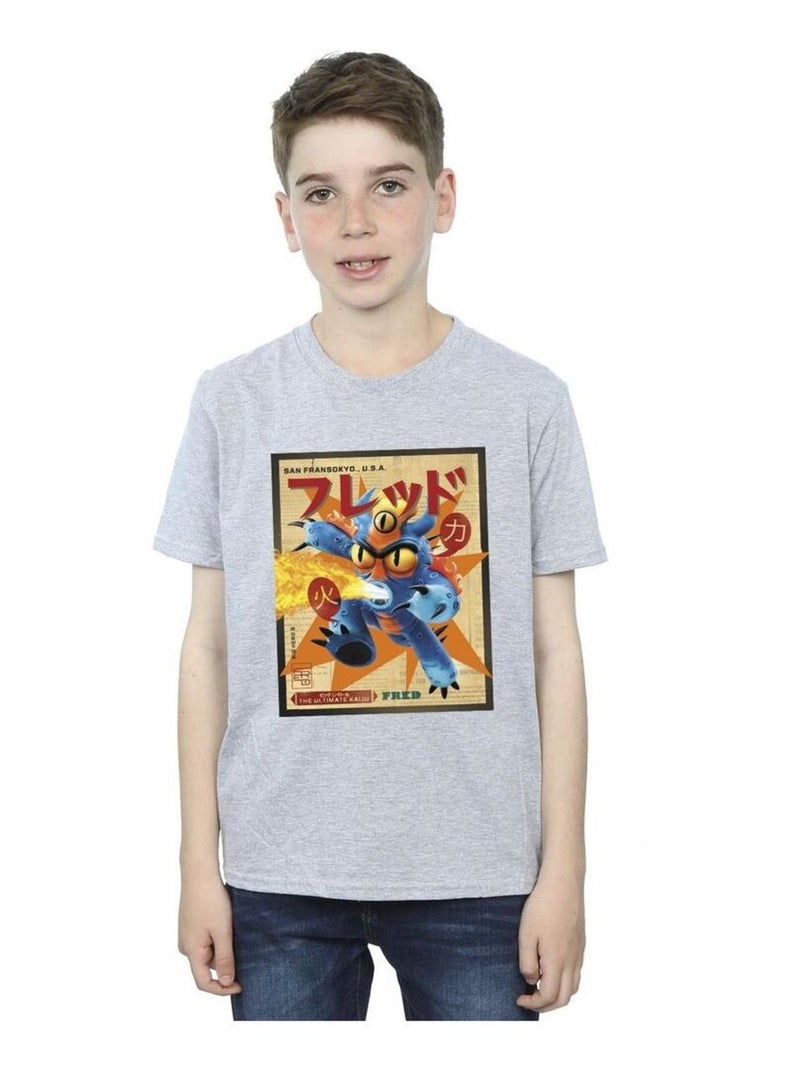 Disney - T-shirt BIG HERO Gris chiné - Kiabi
