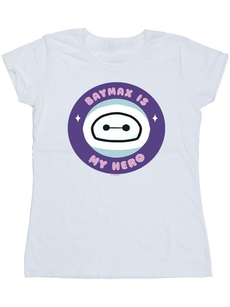 Disney - T-shirt BIG HERO MY HERO Blanc - Kiabi