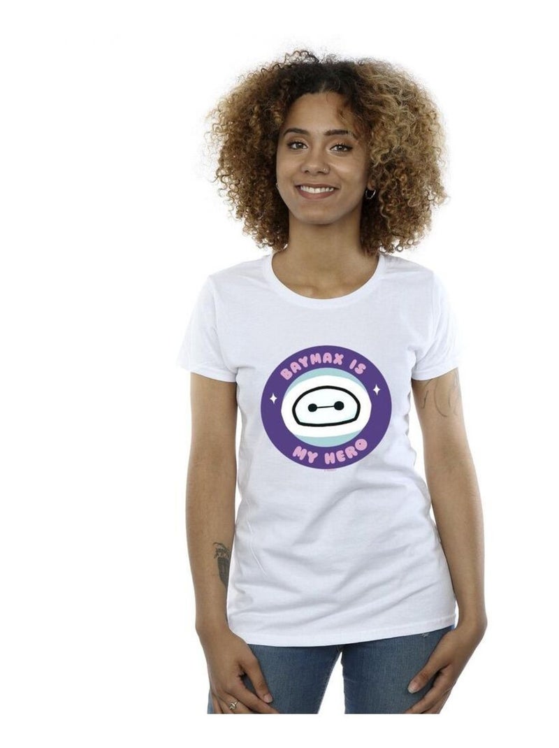 Disney - T-shirt BIG HERO MY HERO Blanc - Kiabi