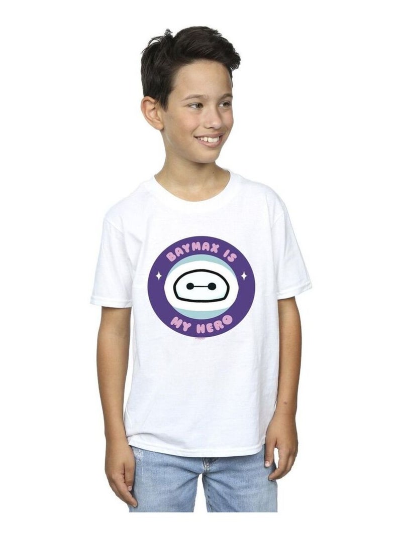 Disney - T-shirt BIG HERO MY HERO Blanc - Kiabi