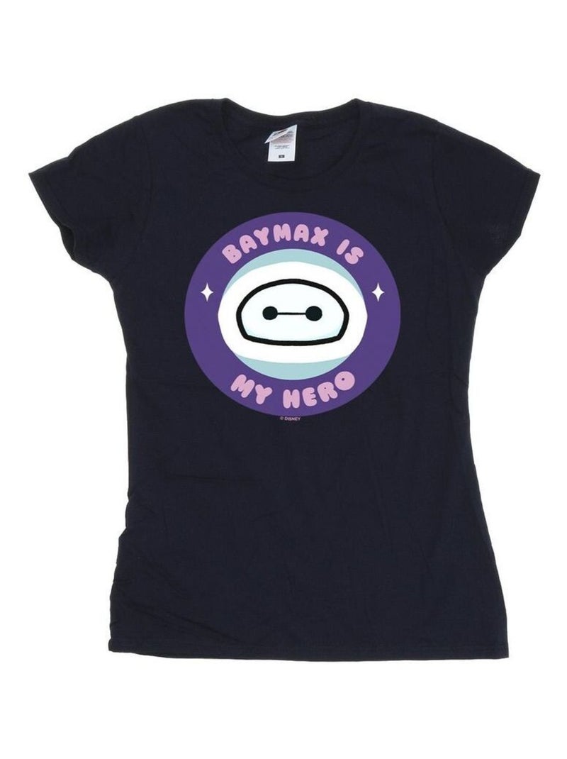 Disney - T-shirt BIG HERO MY HERO Bleu marine - Kiabi