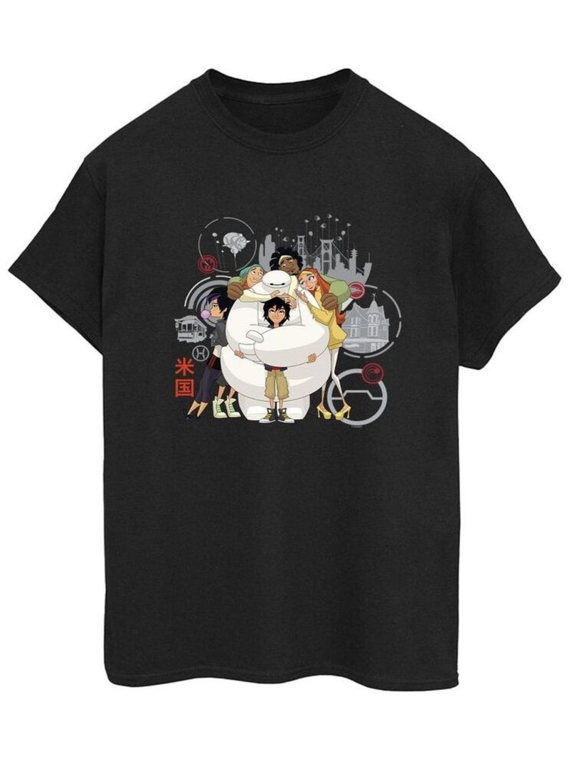Disney - T-shirt BIG HERO Noir - Kiabi