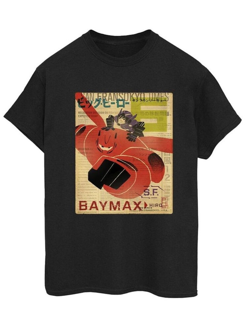 Disney - T-shirt BIG HERO Noir - Kiabi