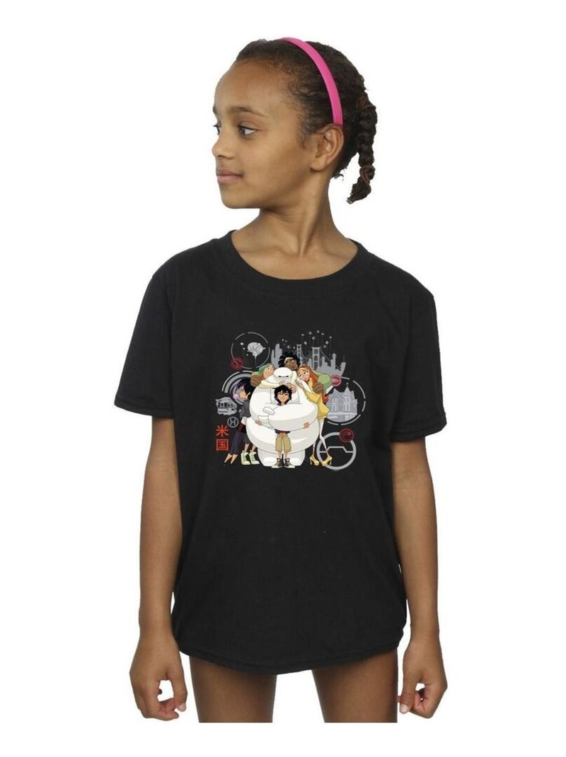 Disney - T-shirt BIG HERO Noir - Kiabi
