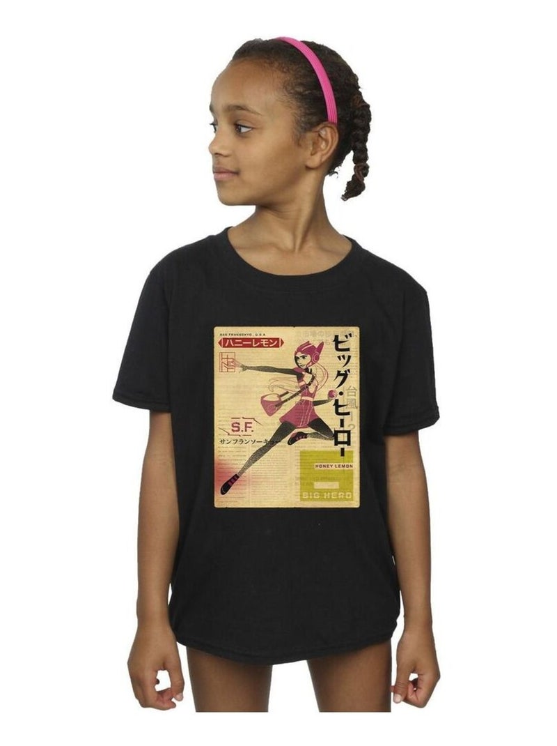 Disney - T-shirt BIG HERO Noir - Kiabi