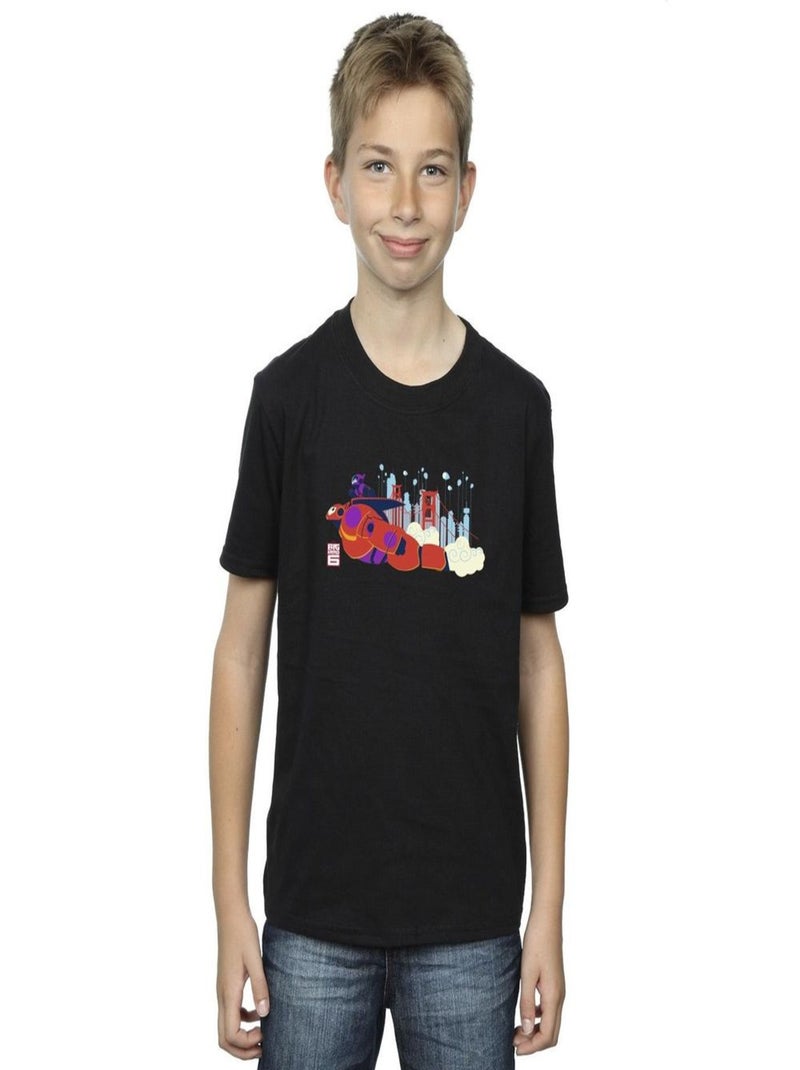 Disney - T-shirt BIG HERO Noir - Kiabi