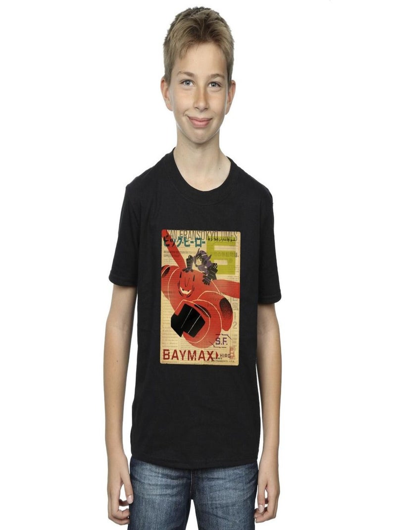 Disney - T-shirt BIG HERO Noir - Kiabi