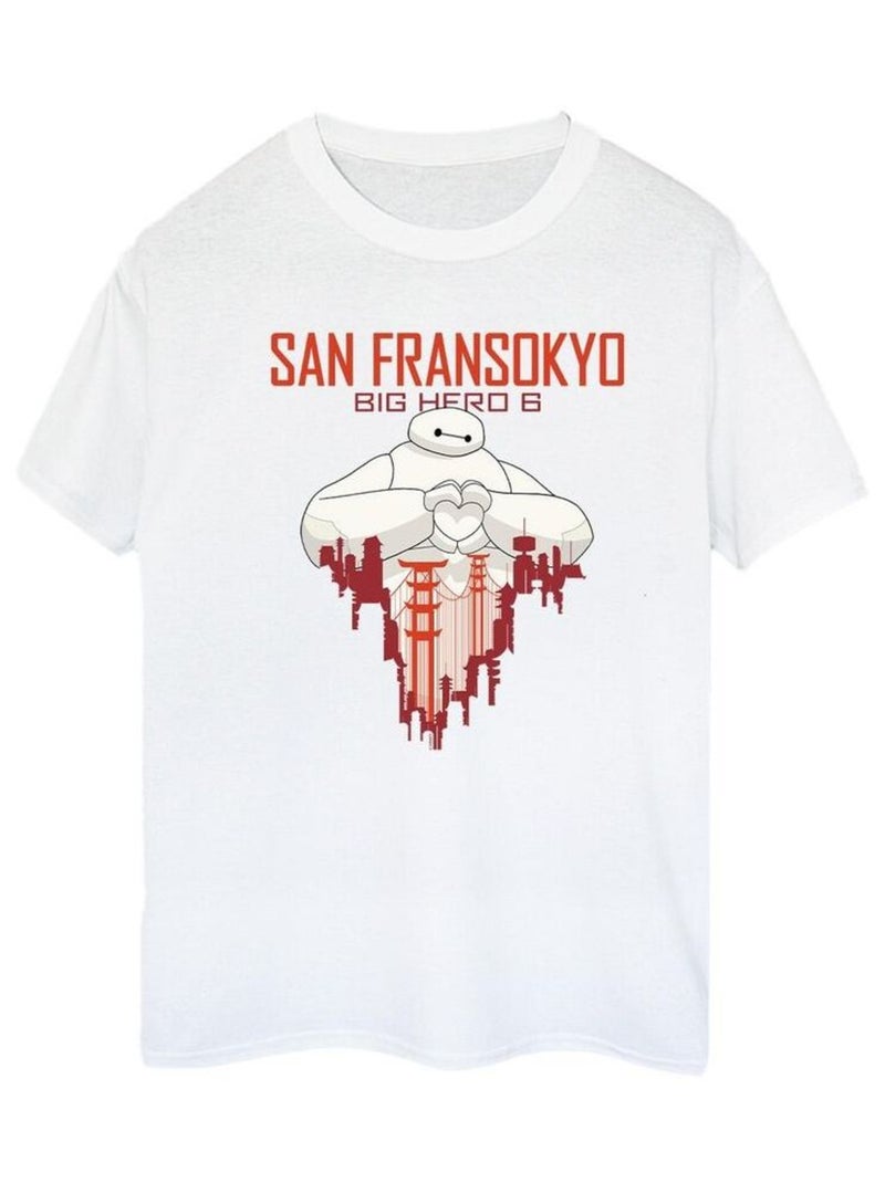 Disney - T-shirt BIG HERO SAN FRANSOKYO Blanc - Kiabi