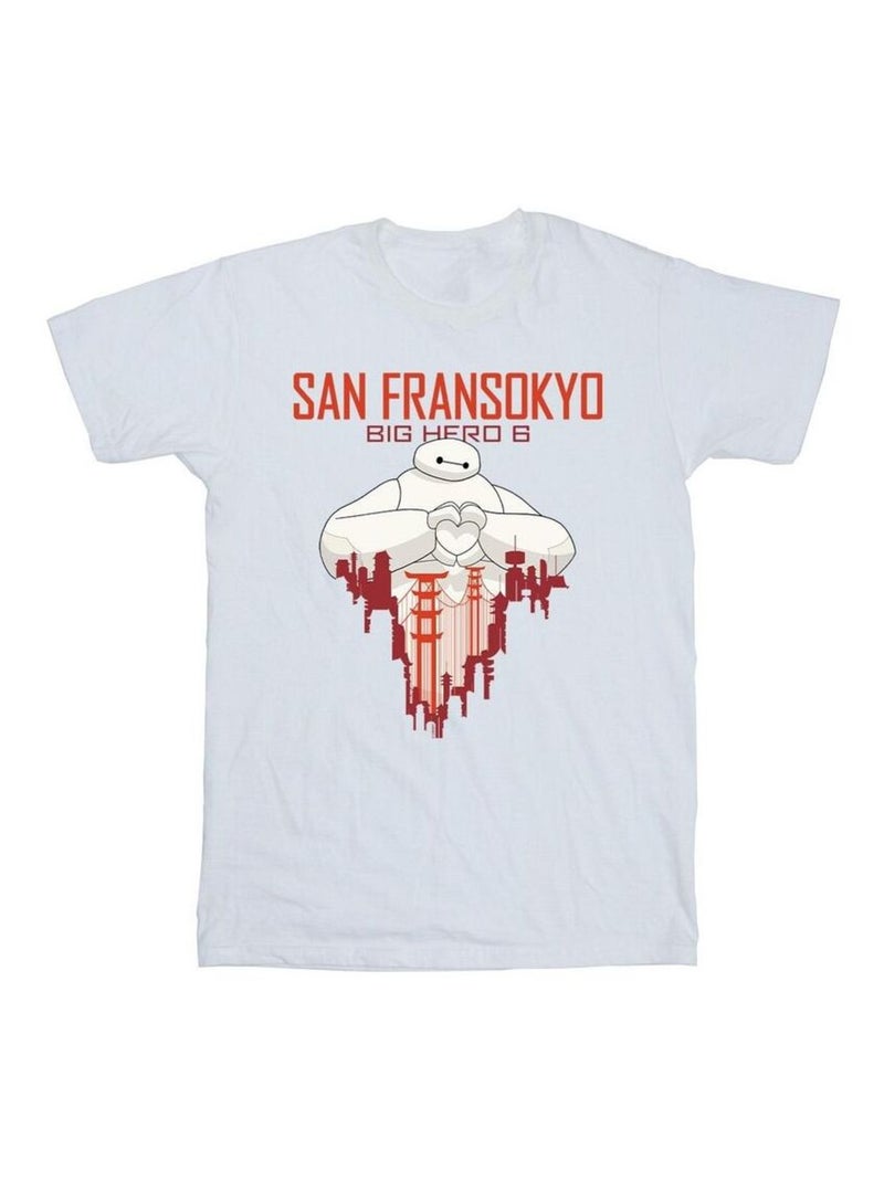 Disney - T-shirt BIG HERO SAN FRANSOKYO Blanc - Kiabi