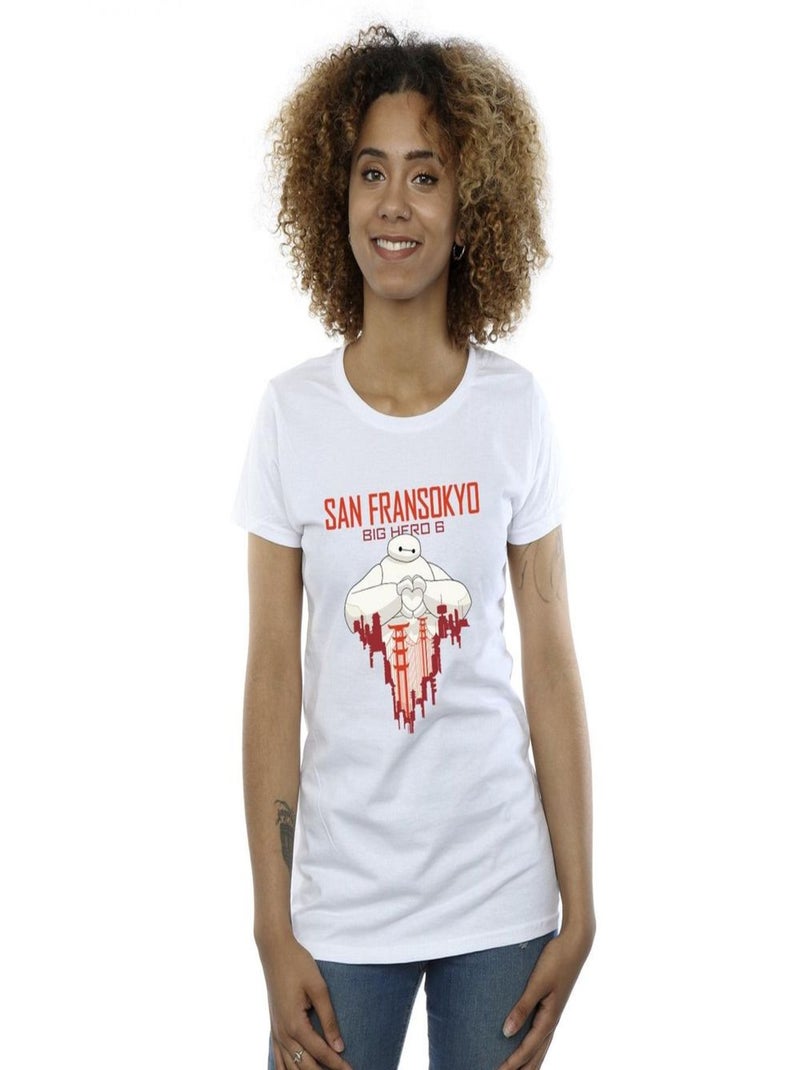 Disney - T-shirt BIG HERO SAN FRANSOKYO Blanc - Kiabi