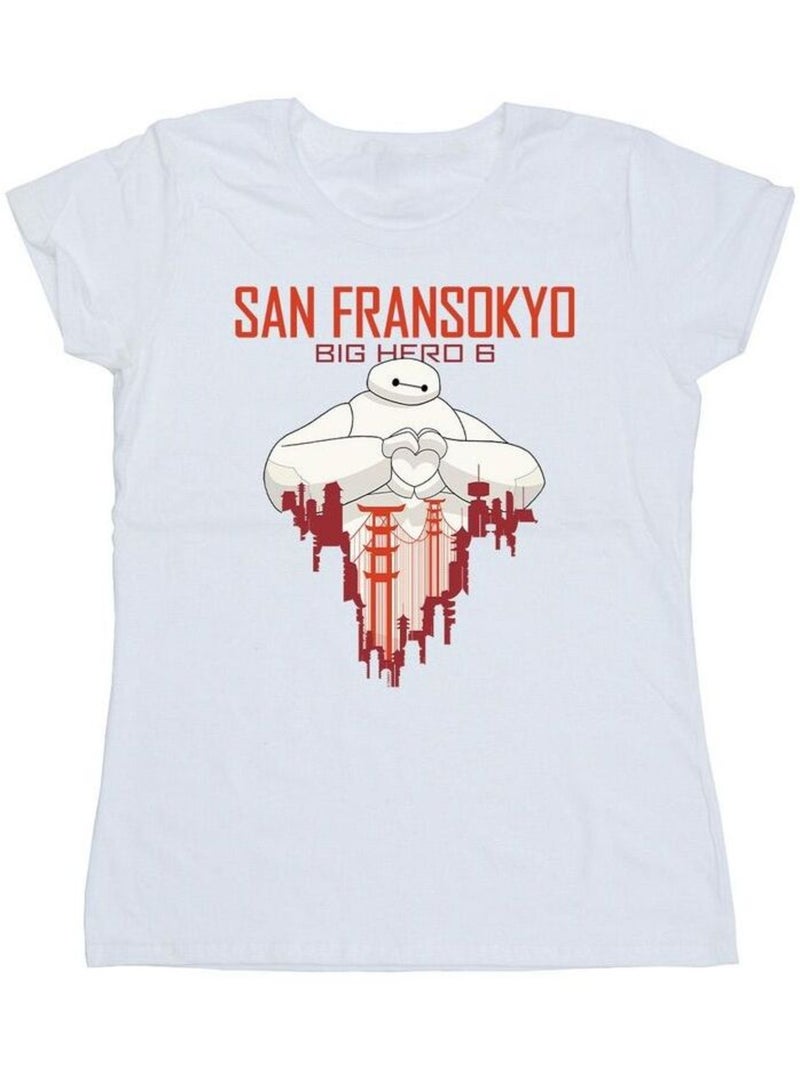 Disney - T-shirt BIG HERO SAN FRANSOKYO Blanc - Kiabi