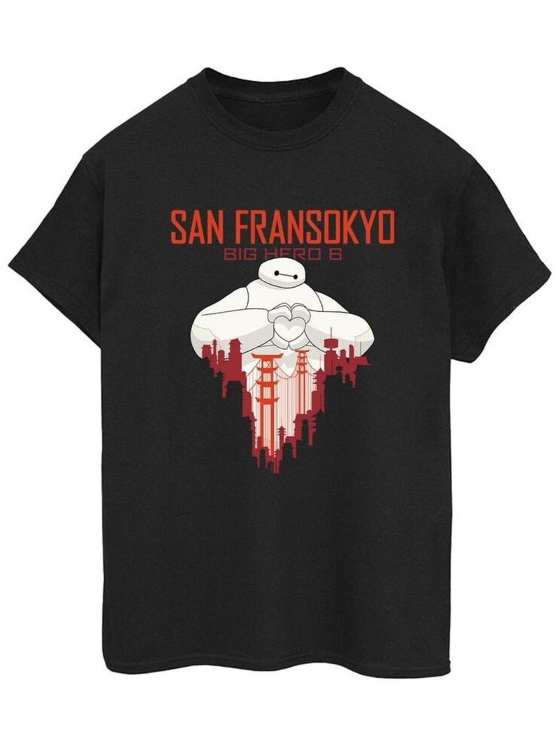 Disney - T-shirt BIG HERO SAN FRANSOKYO Noir - Kiabi