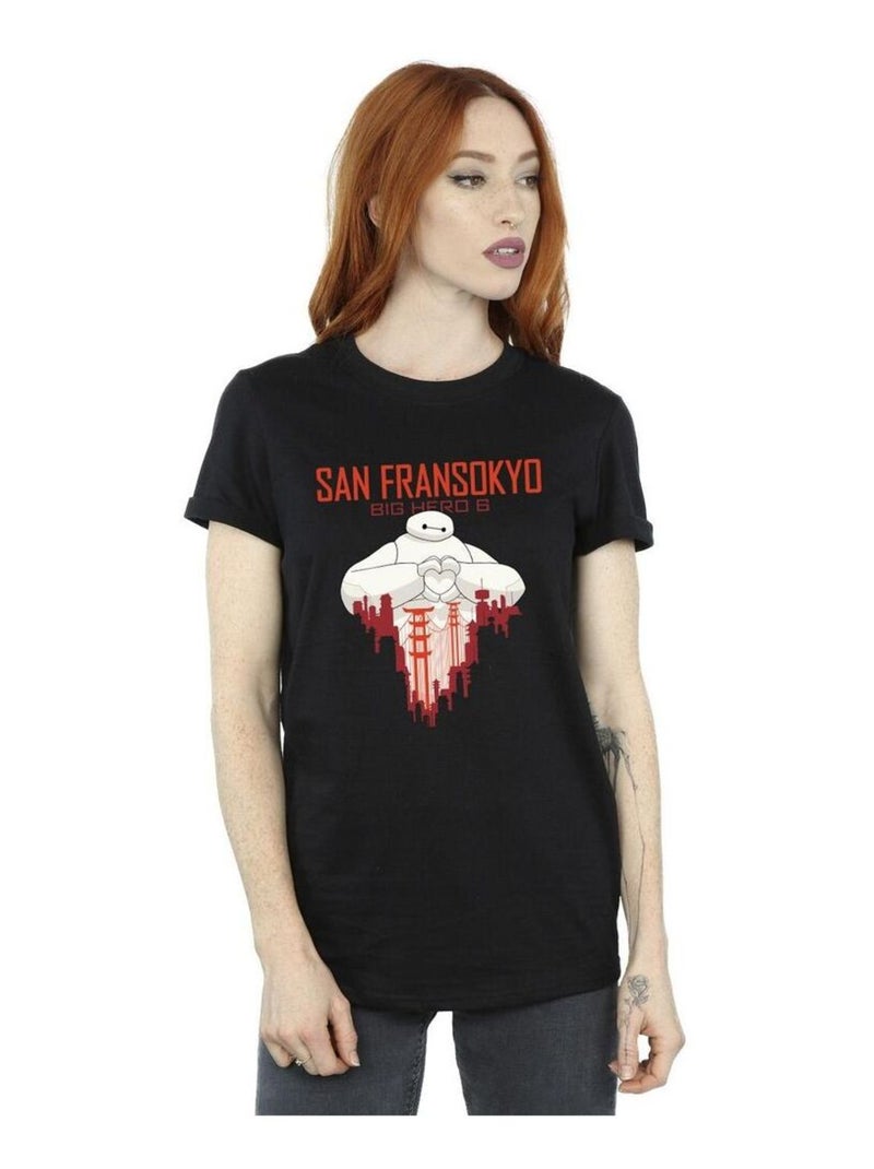 Disney - T-shirt BIG HERO SAN FRANSOKYO Noir - Kiabi