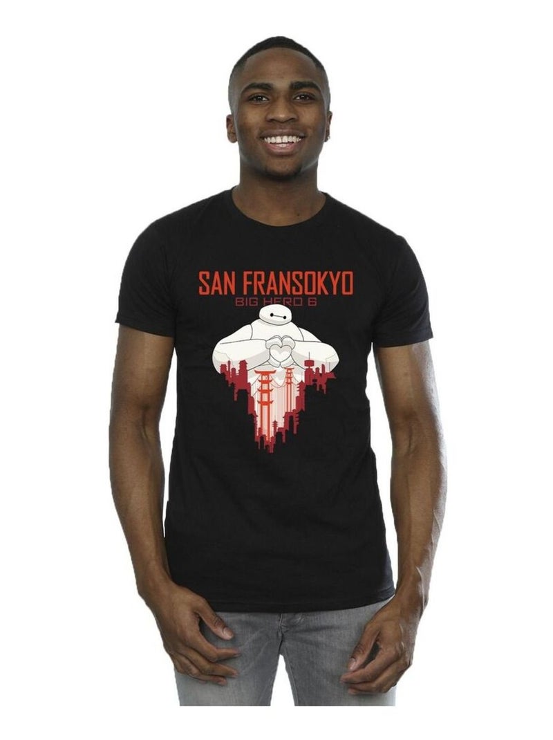 Disney - T-shirt BIG HERO SAN FRANSOKYO Noir - Kiabi