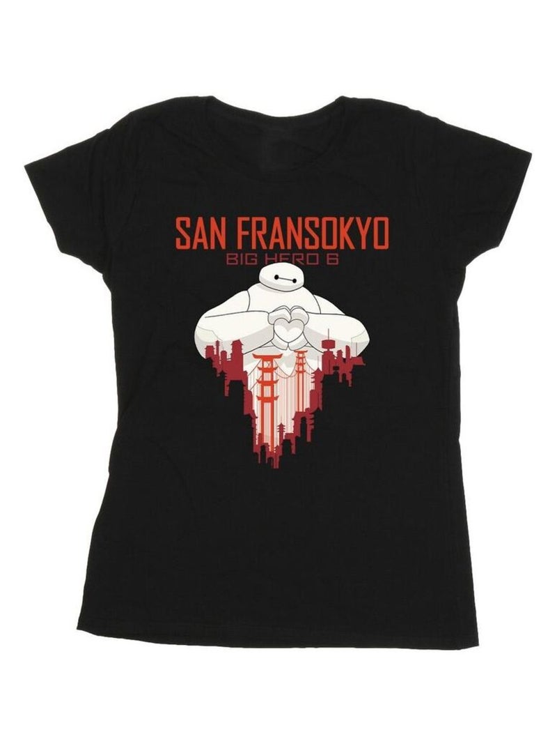 Disney - T-shirt BIG HERO SAN FRANSOKYO Noir - Kiabi
