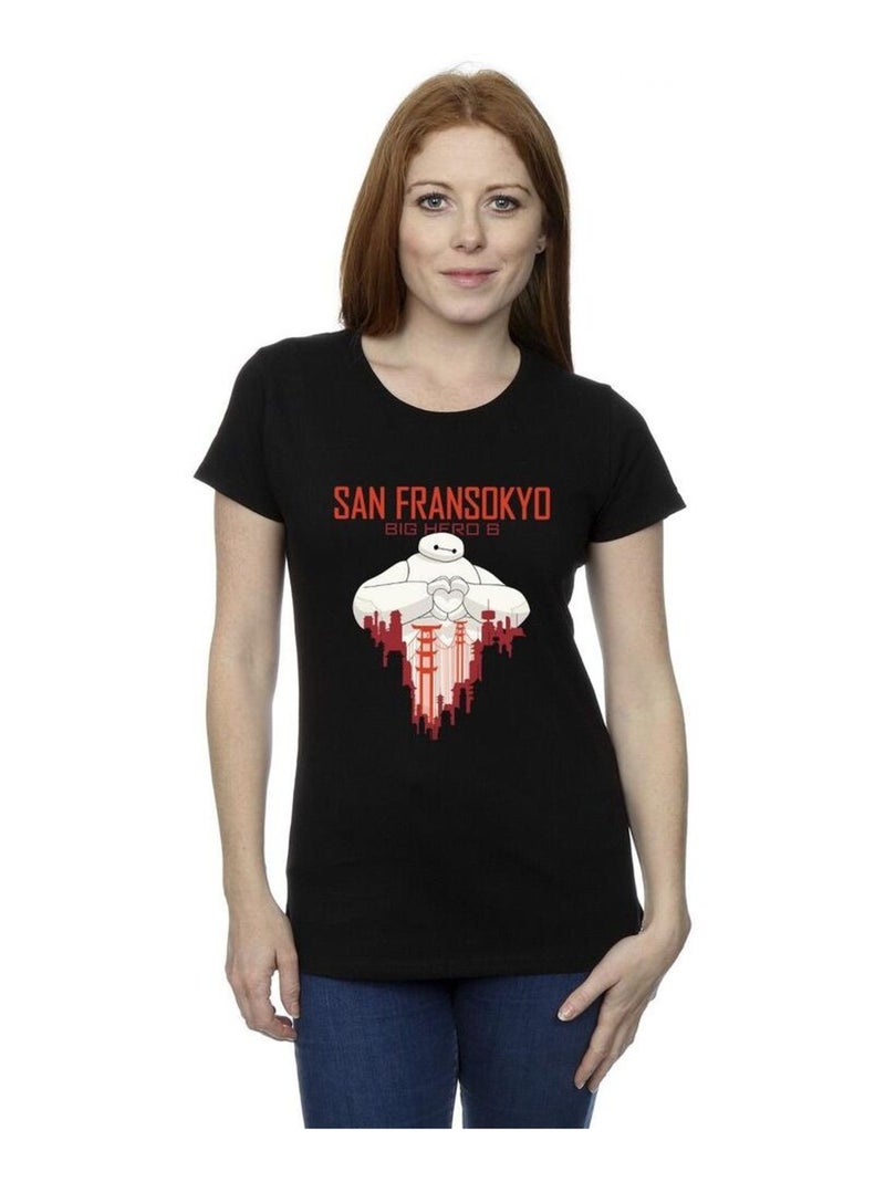 Disney - T-shirt BIG HERO SAN FRANSOKYO Noir - Kiabi