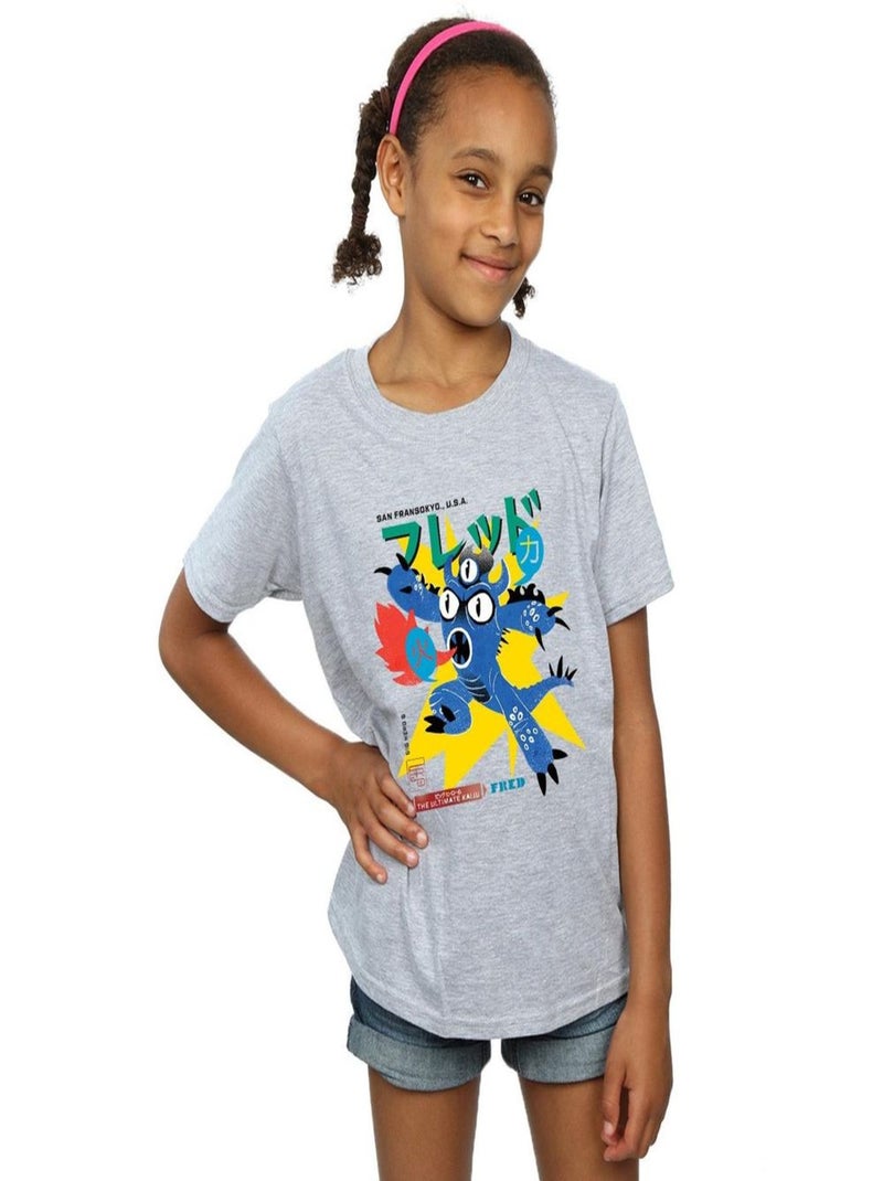 Disney - T-shirt BIG HERO ULTIMATE KAIJU Gris chiné - Kiabi