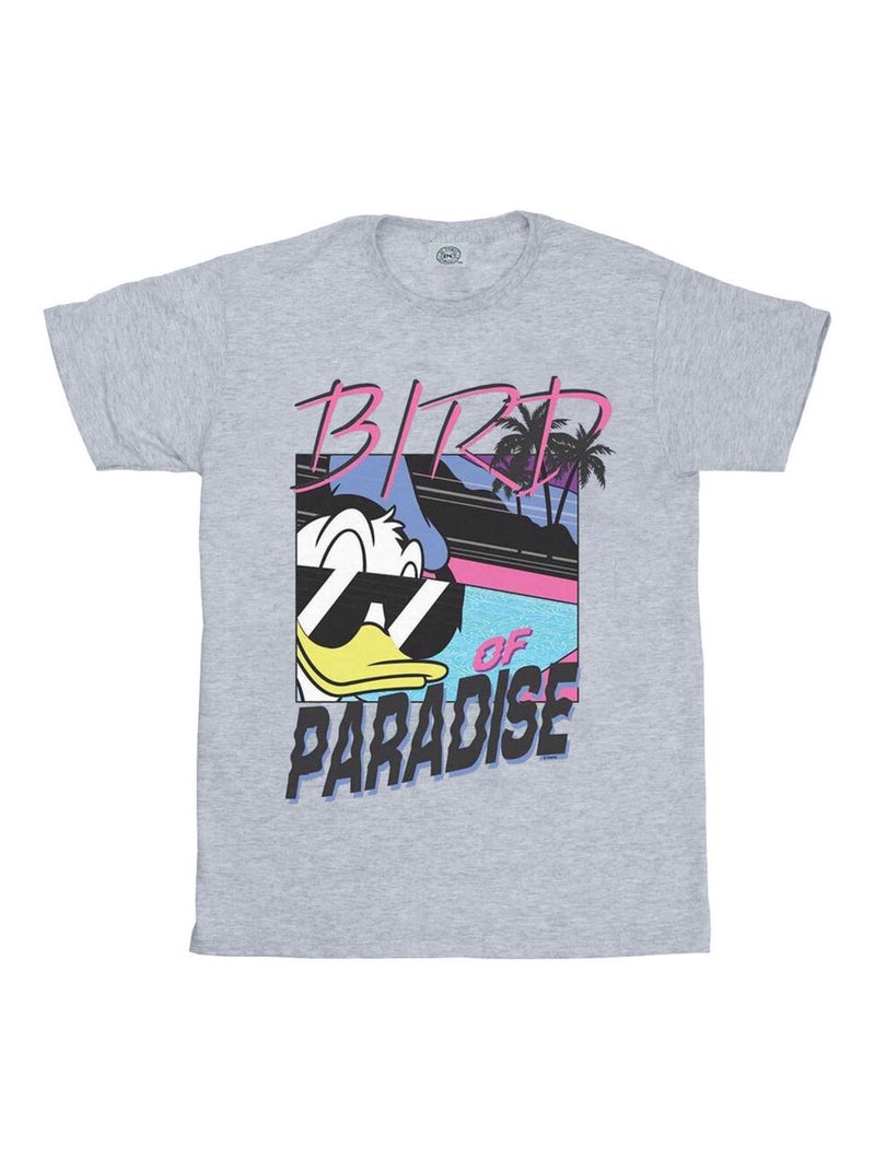 Disney - T-shirt BIRD OF PARADISE Gris chiné - Kiabi