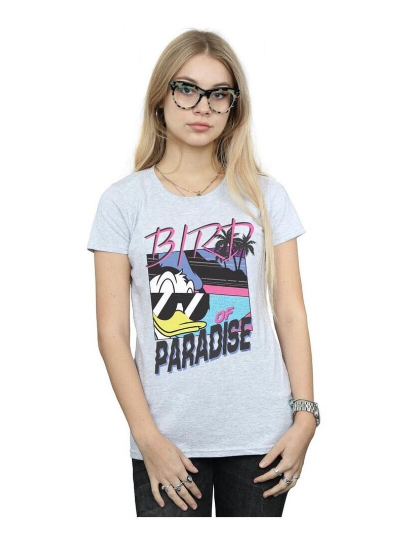 Disney - T-shirt BIRD OF PARADISE Gris chiné - Kiabi