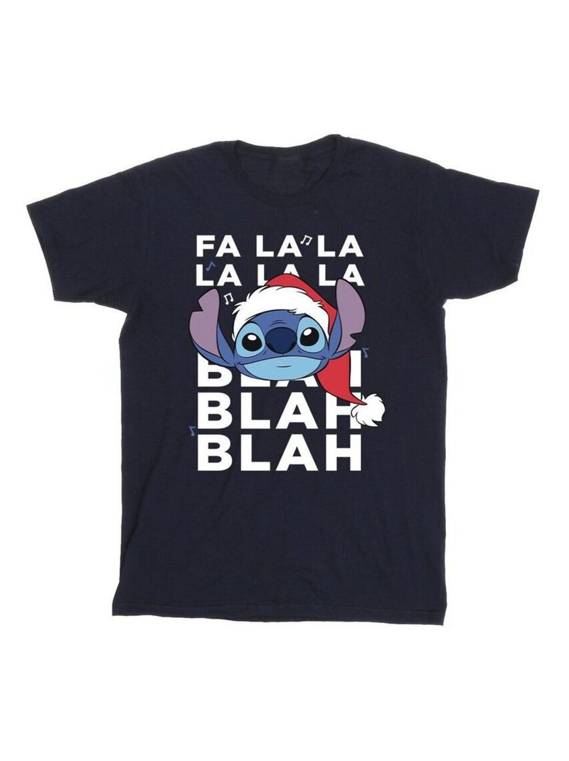 Disney - T-shirt BLAH BLAH BLAH Bleu marine - Kiabi