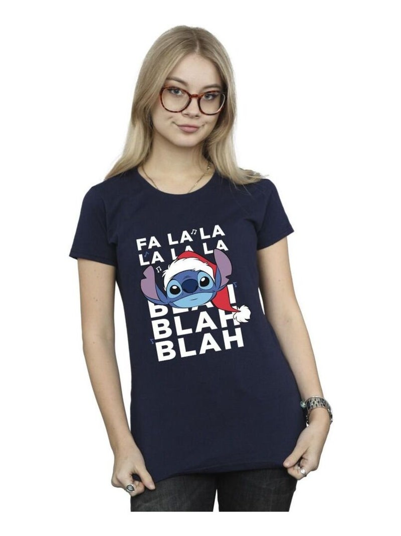 Disney - T-shirt BLAH BLAH BLAH Bleu marine - Kiabi