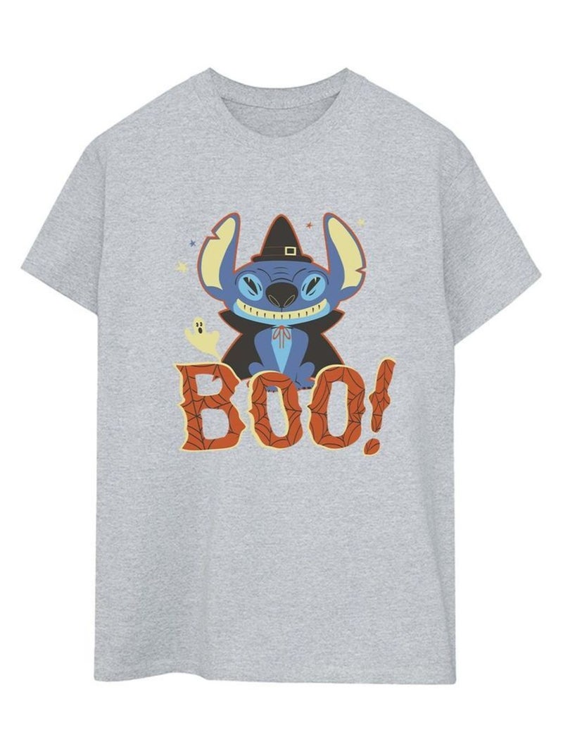 Disney - T-shirt BOO! Gris chiné - Kiabi
