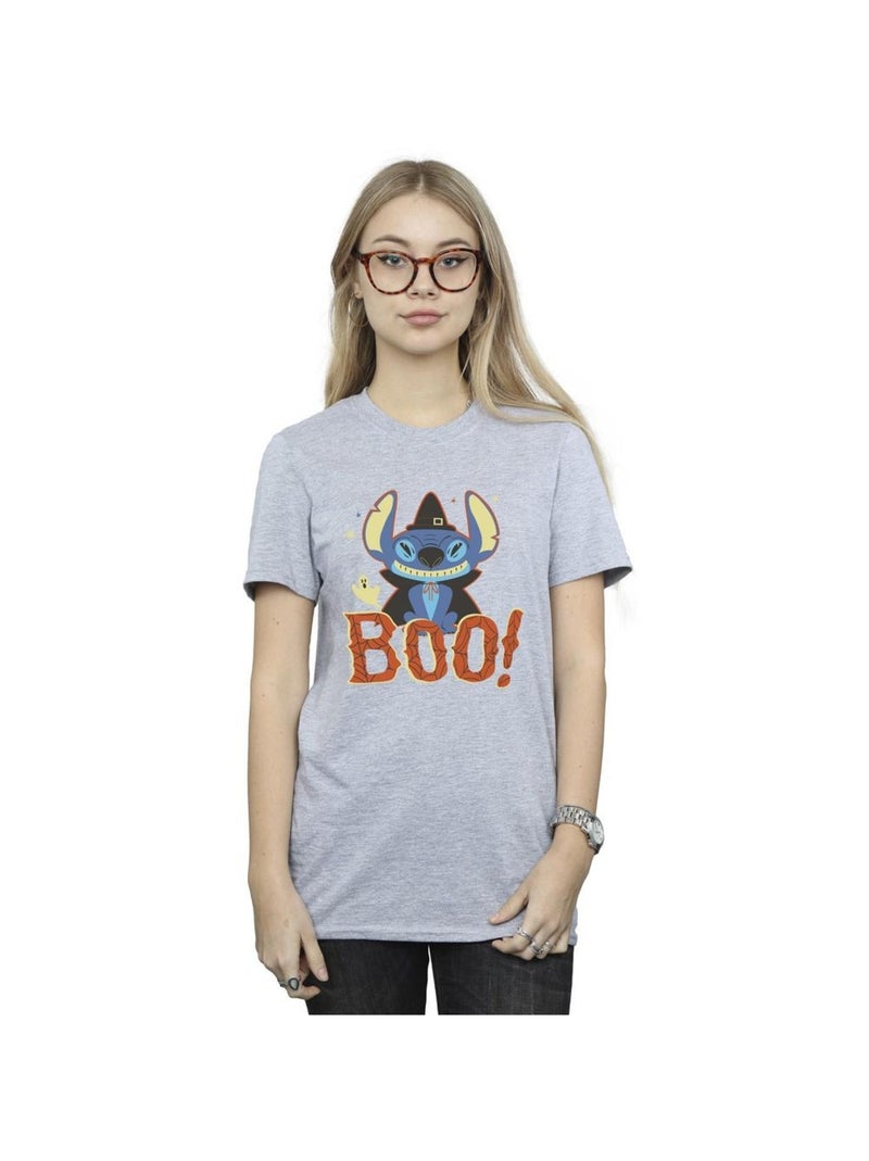 Disney - T-shirt BOO! Gris chiné - Kiabi