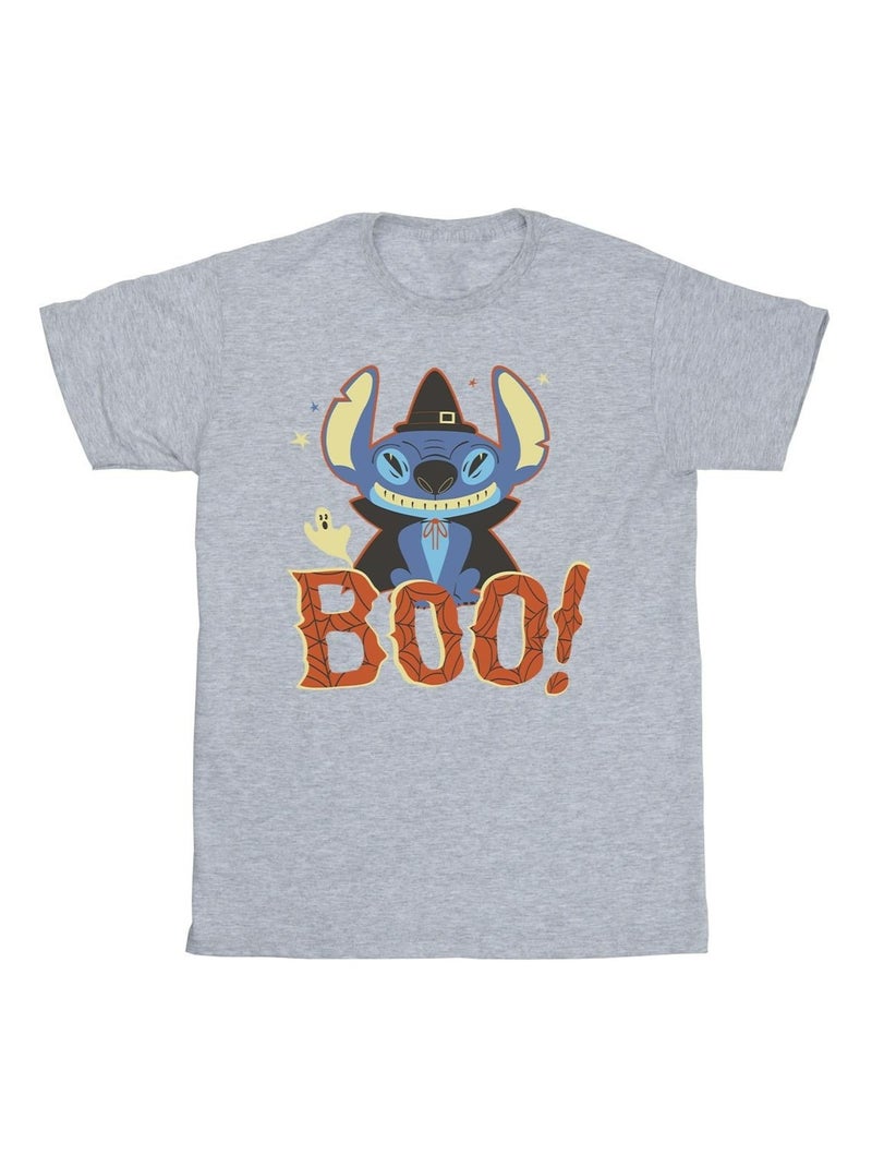 Disney - T-shirt BOO! Gris chiné - Kiabi