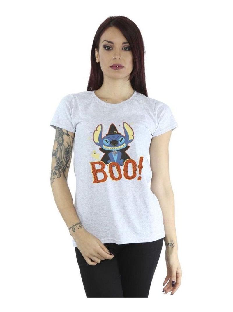 Disney - T-shirt BOO! Gris chiné - Kiabi