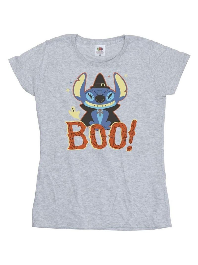 Disney - T-shirt BOO! Gris chiné - Kiabi