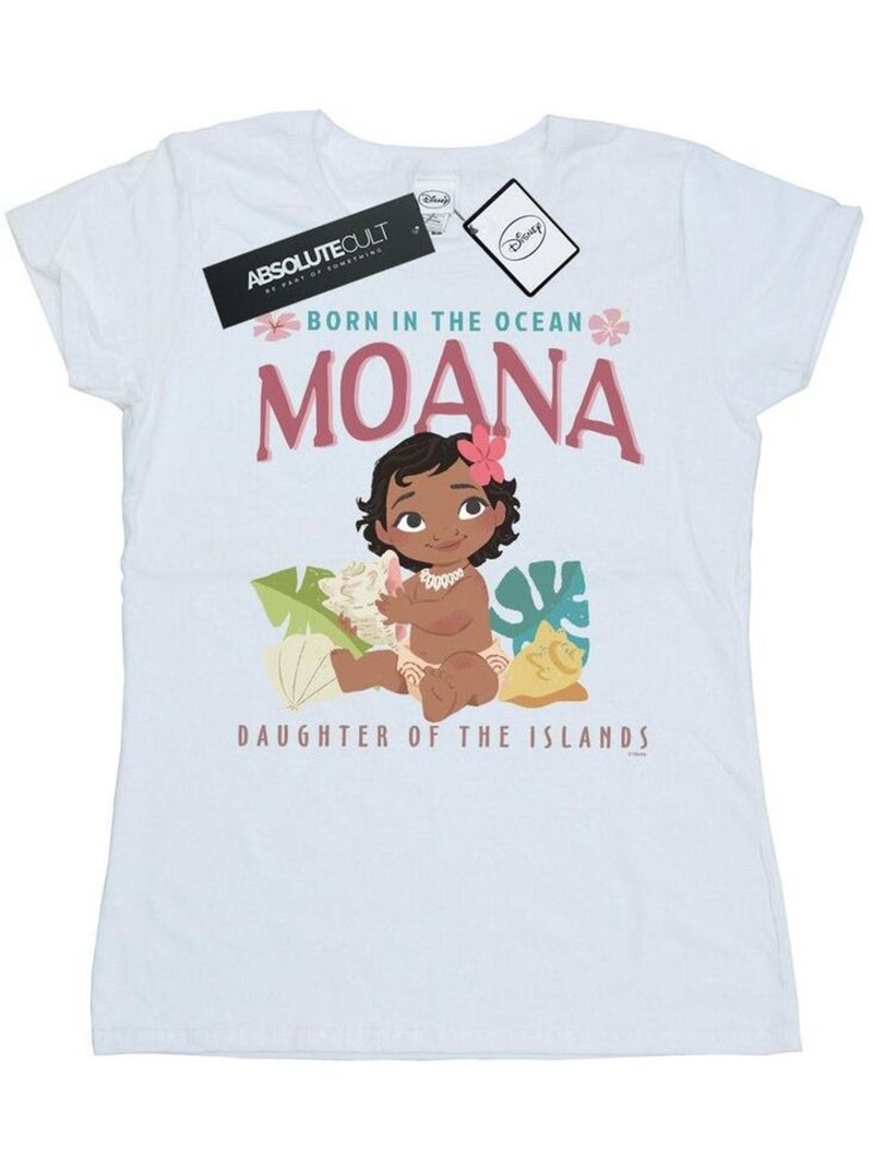 Disney - T-shirt BORN IN THE OCEAN Blanc - Kiabi