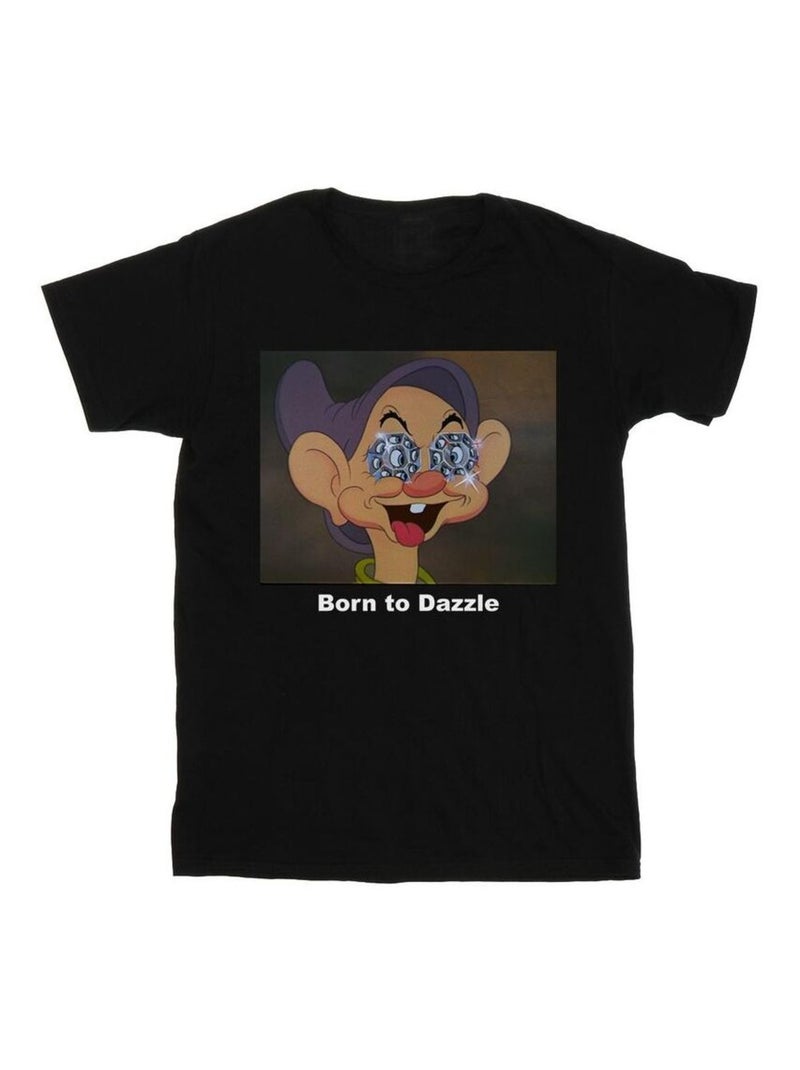 Disney - T-shirt BORN TO DAZZLE Noir - Kiabi