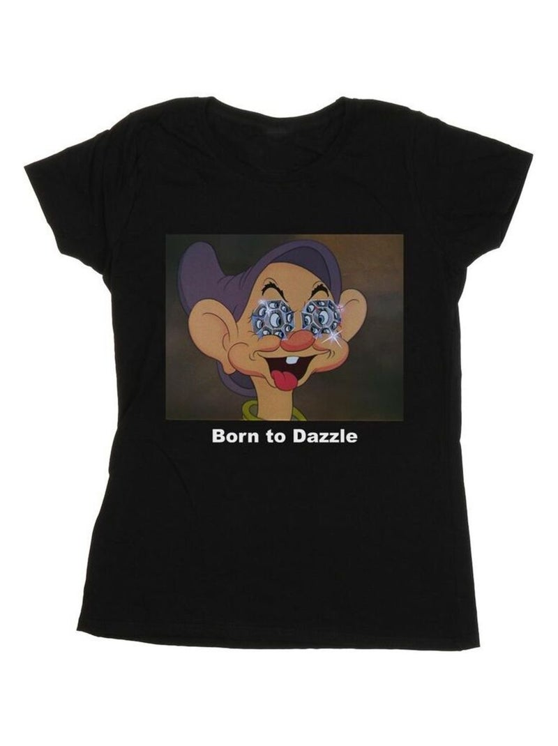 Disney - T-shirt BORN TO DAZZLE Noir - Kiabi