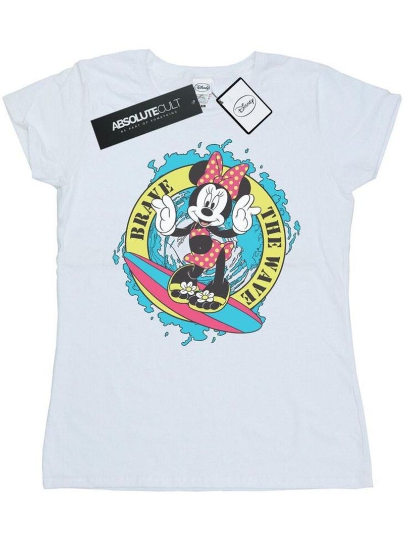 Disney - T-shirt BRAVE THE WAVE Blanc - Kiabi
