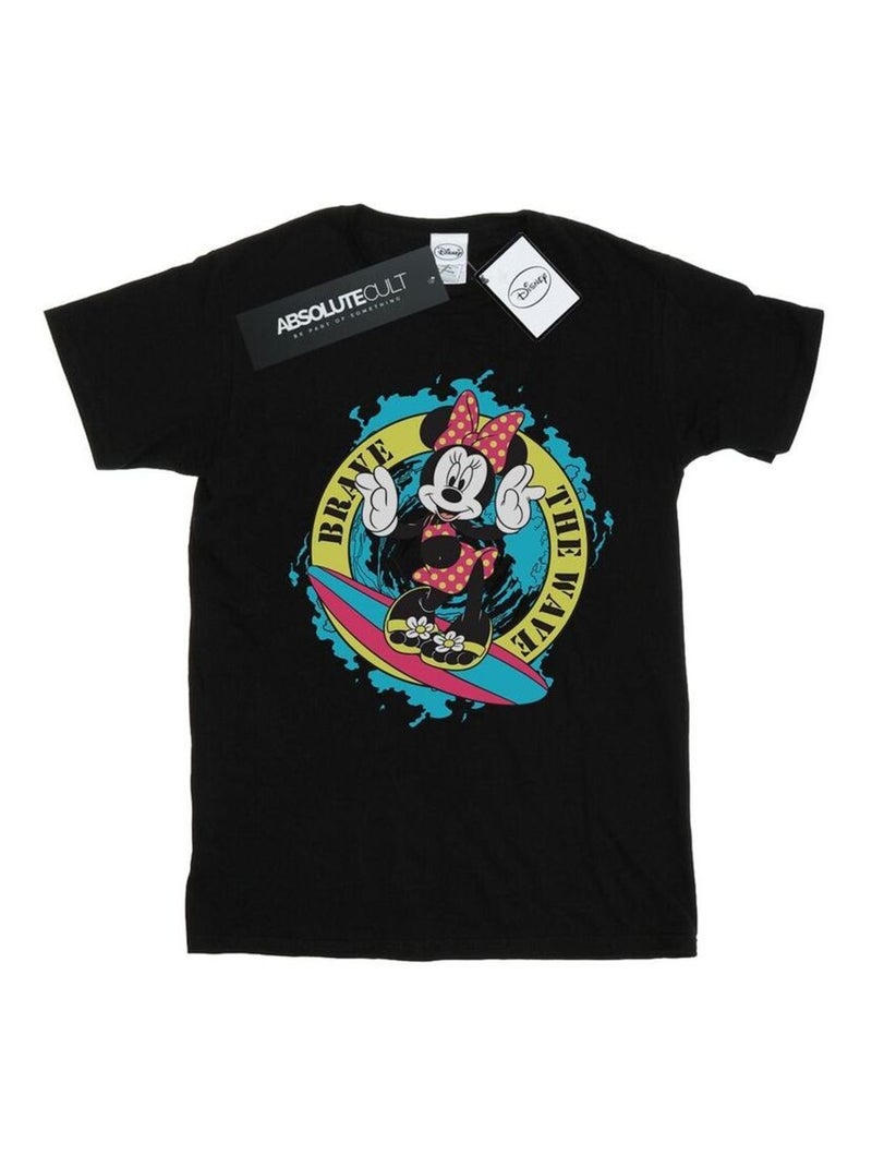 Disney - T-shirt BRAVE THE WAVE Noir - Kiabi