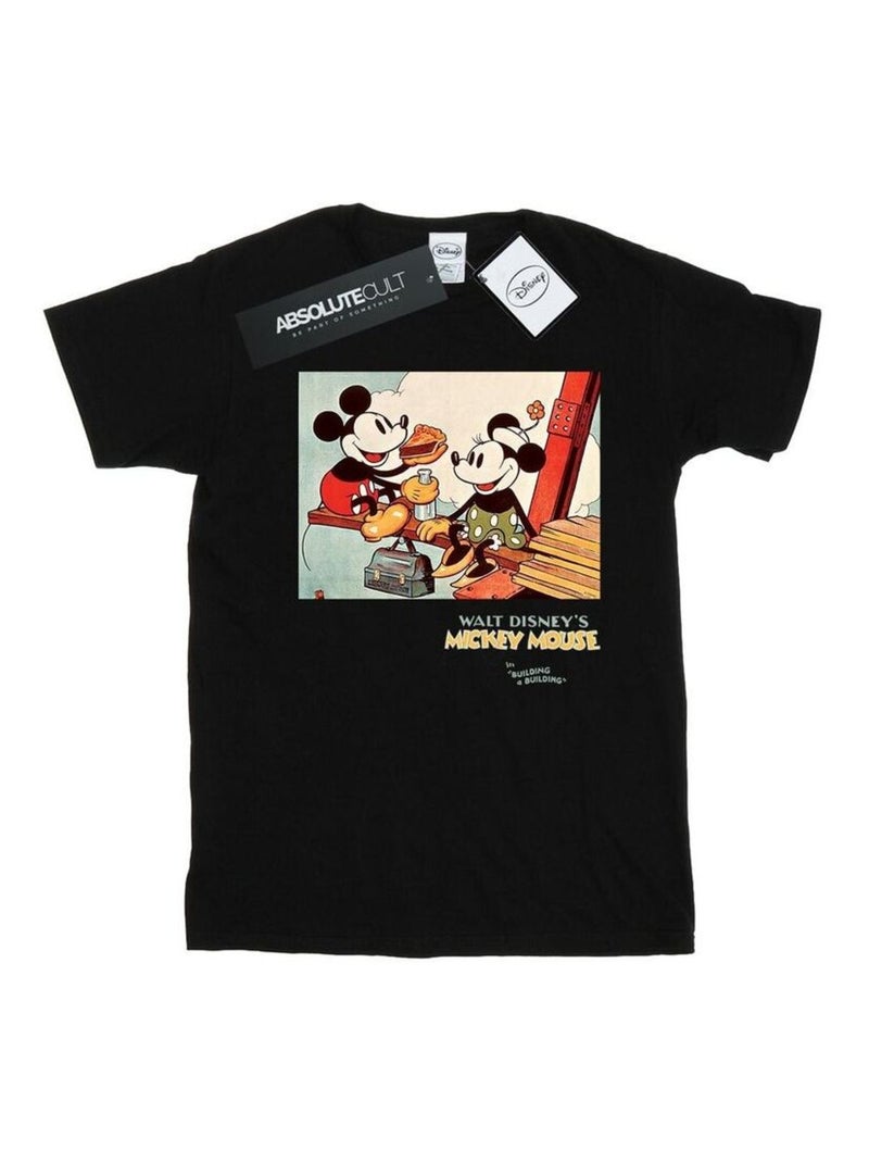 Disney - T-shirt BUILDING A BUILDING Noir - Kiabi