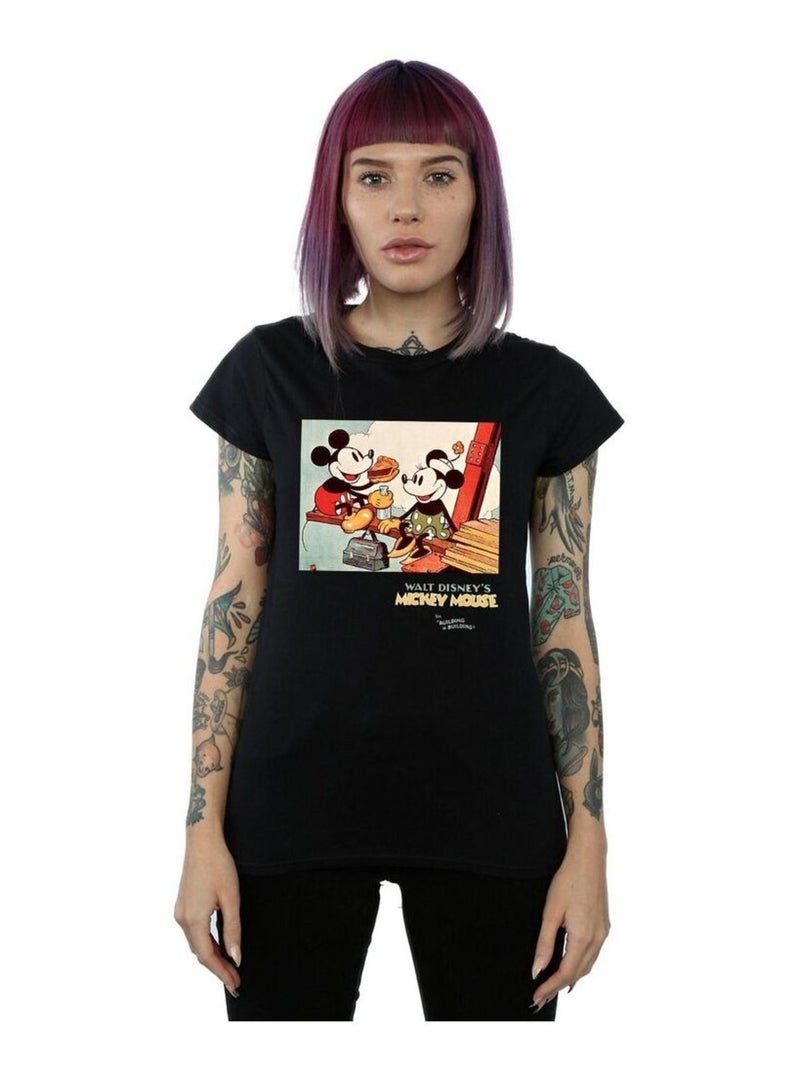 Disney - T-shirt BUILDING A BUILDING Noir - Kiabi