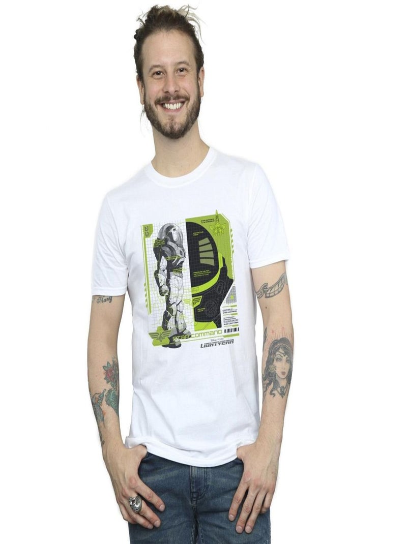 Disney - T-shirt Buzz l'Éclair Blanc - Kiabi