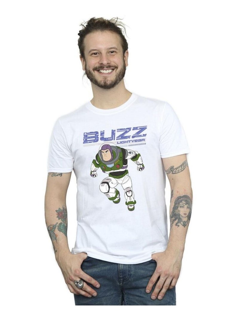 Disney - T-shirt Buzz l'Éclair JUMP TO ACTION Blanc - Kiabi