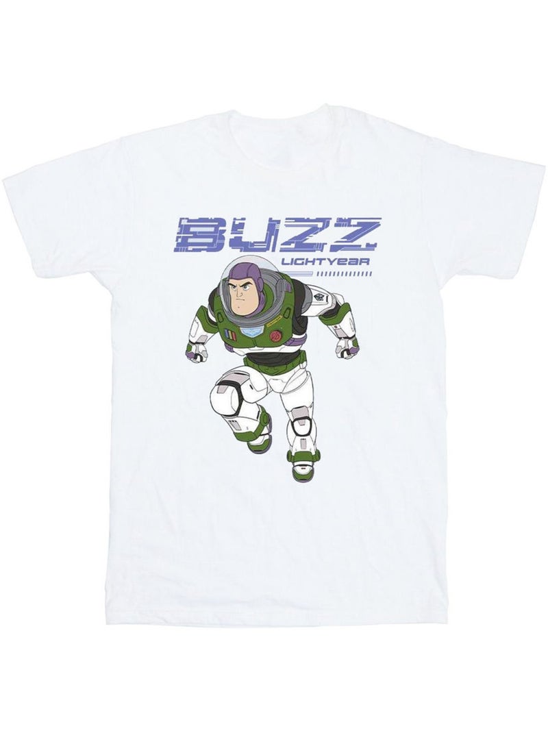 Disney - T-shirt Buzz l'Éclair JUMP TO ACTION Blanc - Kiabi