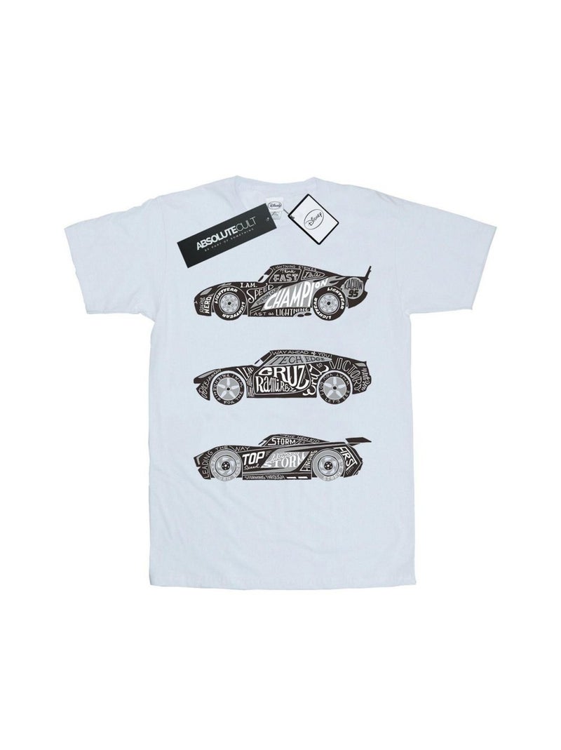 Disney - T-shirt CARS Blanc - Kiabi