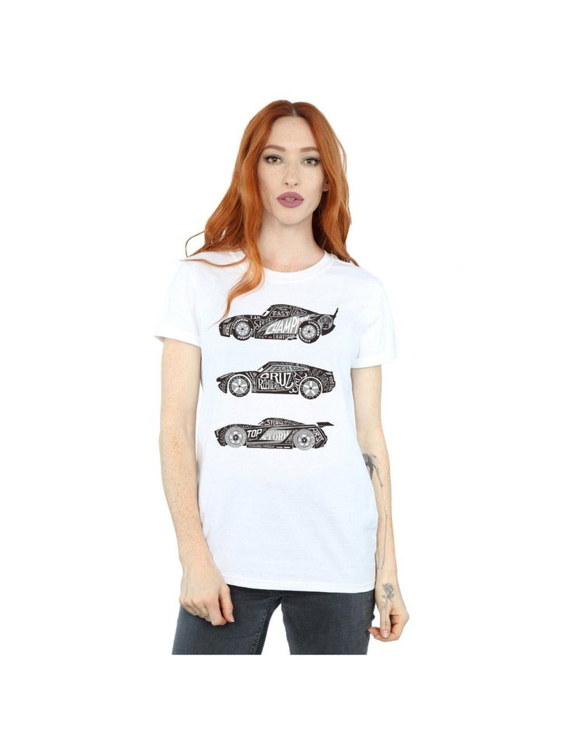 Disney - T-shirt CARS Blanc - Kiabi
